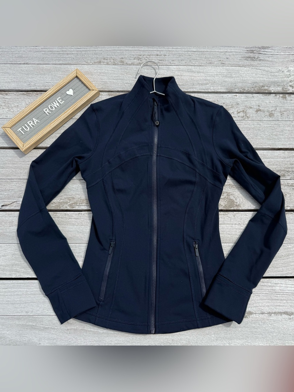 Lululemon Define Jacket True Navy Blue size 6 EUC